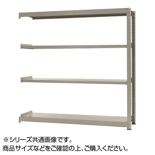 中量ラック　耐荷重300kgタイプ　連結　間口900×奥行450×高さ2100mm　4段　ニューアイボリー(a-1435550)