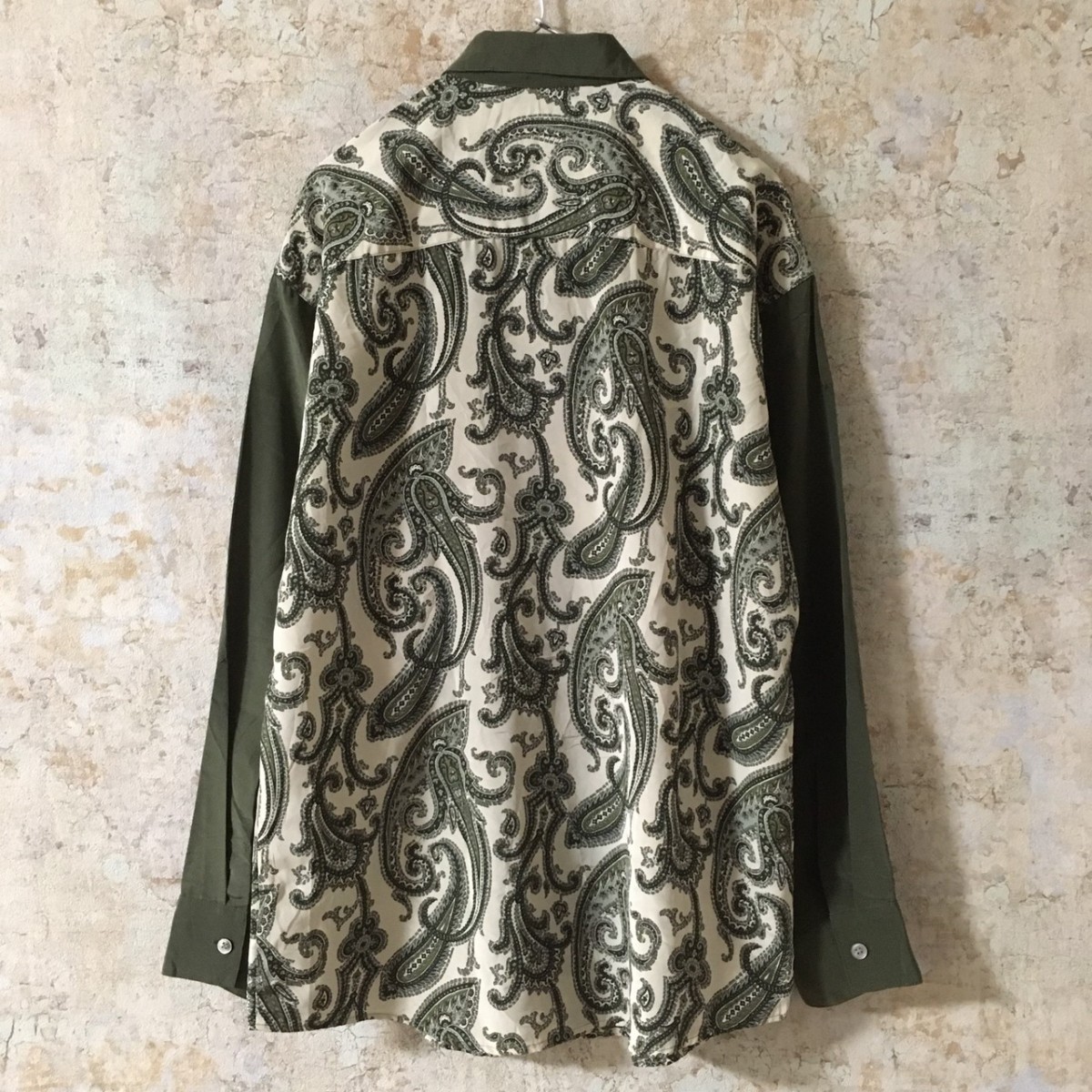 Paypayフリマ 古着シャツ 長袖 ペイズリー 総柄 柄シャツ メンズ Bks773 Paypayフリマ 古着シャツ 長袖 ペイズリー 総柄 柄シャツ メンズ Bks773