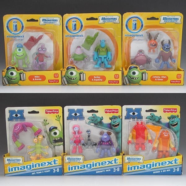 【即発送可能】 ディズニー モンスターズ・ユニバーシティ フィギュア6セット フィッシャープライス USA イマジネクストシリーズ 2012-2013年 新品 モンスターズ・インク 【即発送可能】 ディズニー モンスターズ・ユニバーシティ フィギュア6セット フィッシャープライス USA イマジネクストシリーズ 2012-2013年 新品 モンスターズ・インク