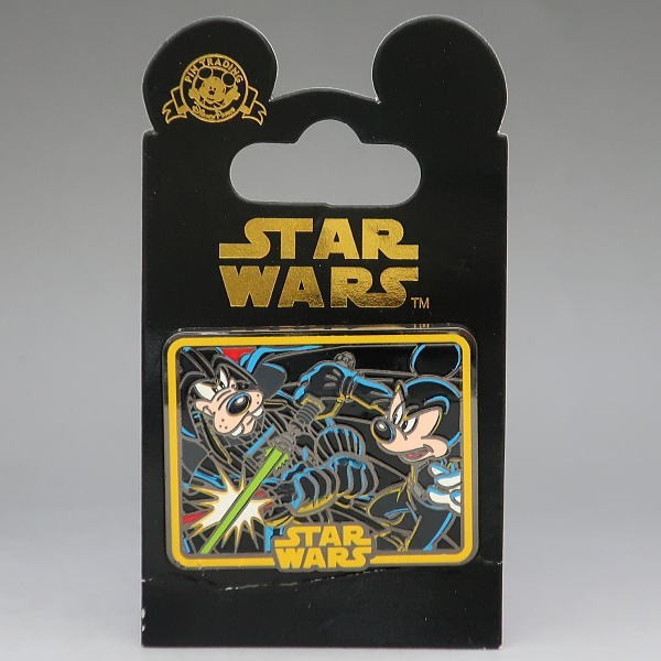  Disney Mickey & Goofy Jedi. рыцарь . дюжина беж da-. Battle булавка Звездные войны USA тематический парк 2015 год новый товар 