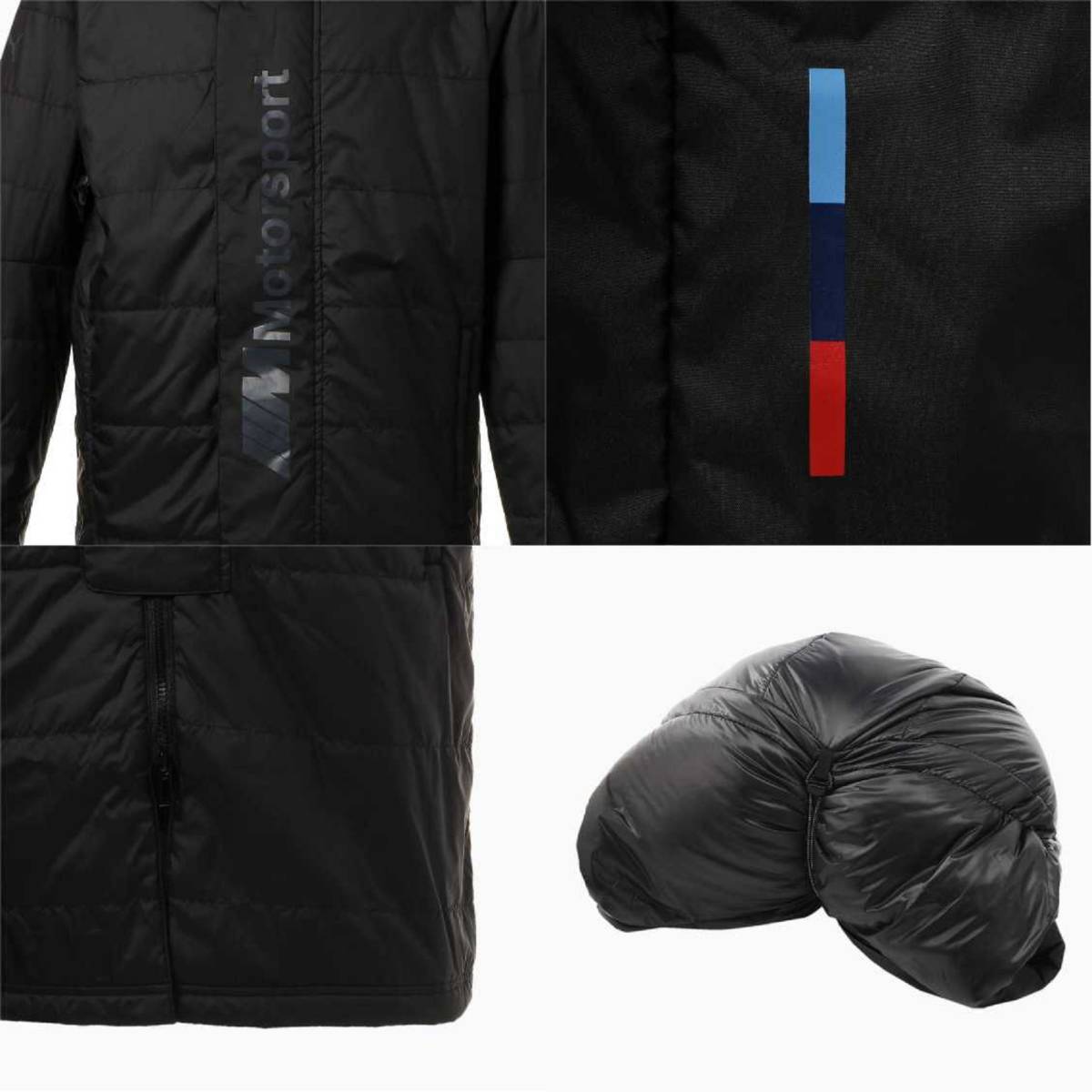  Puma BMW collaboration MMS RCT coat US size M Japan size L corresponding regular price 19800 jpy black black men's cotton inside jacket outer 