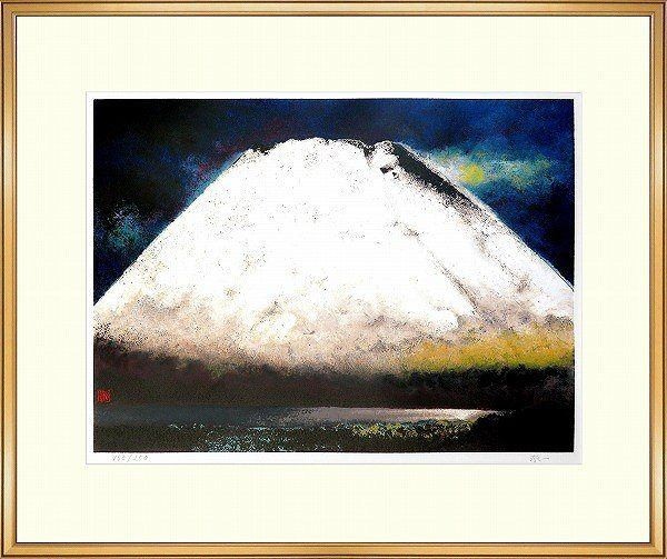 ☆加藤東一『春雪不二』リトグラフ 絵画 【B4350】 | bioimune.com.br