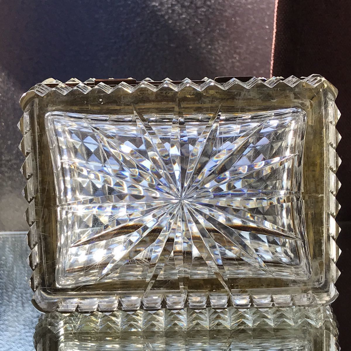 極美品オールドバカラBaccarat ディアマンビジューdiamants biseauxラグジュアリーボックス ダイヤモンドの輝き 宝石箱