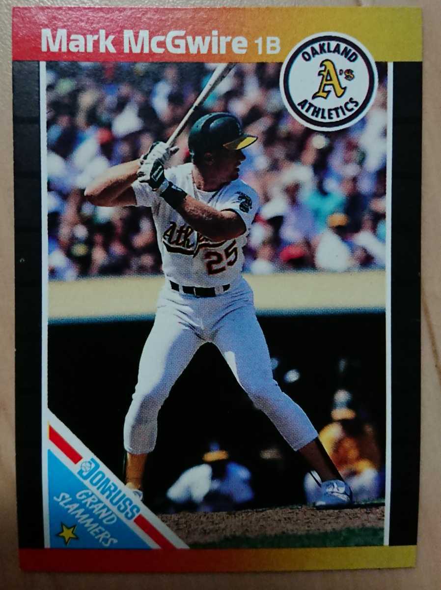 ★MARK MCGWIRE DONRUSS 1989 #7 メジャーリーグ MLB 大リーグ マーク マグワイア OAKLAND ATHLETICS オークランド アスレチックスの画像1