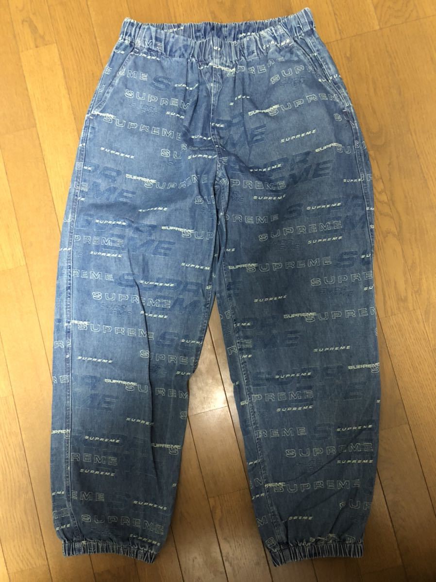 supreme dimensions logo denim skate pant