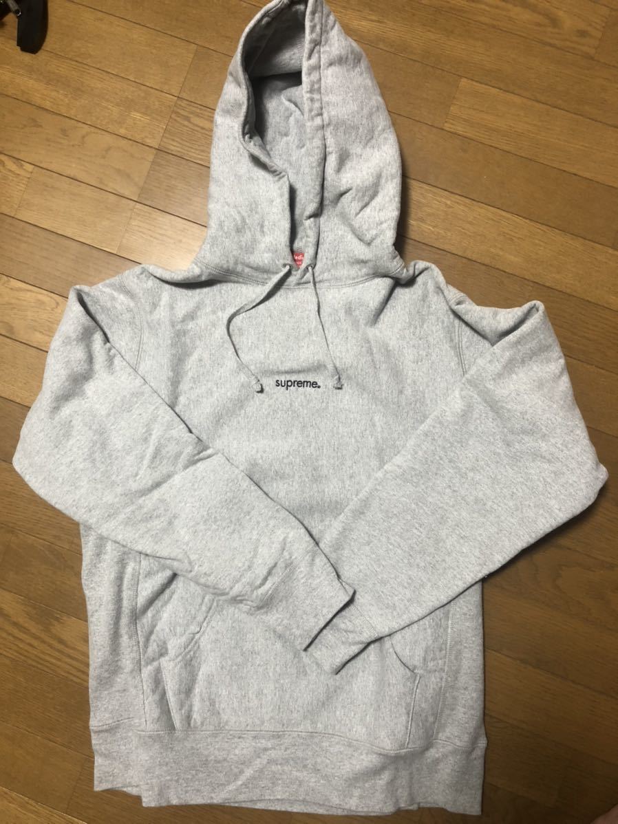 【超特価】 Hooded Trademark Supreme Sweatshirt Logo Mサイズ　Pullover Mサイズ
