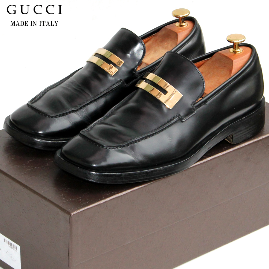 イタリア製 グッチ GUCCI ビットローファー 41E＝26cm 110 1420 