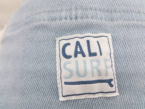 ◇ CALI SURF カリサーフ ハンド バッグ アイボリー ブルー * 1002799420501_画像4