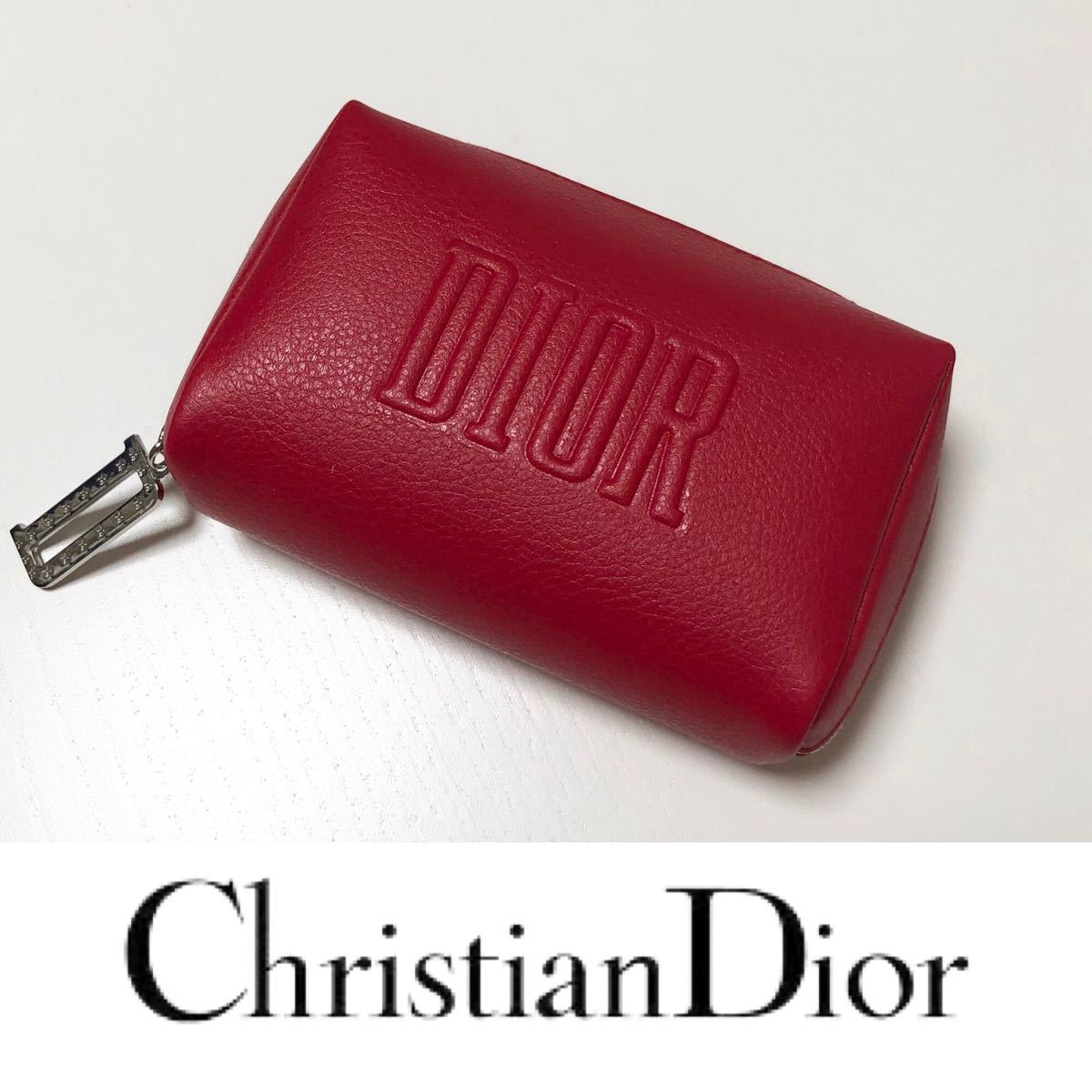 サントスピンク 新品未使用 Dior ディオール ノベルティ ポーチ レッド