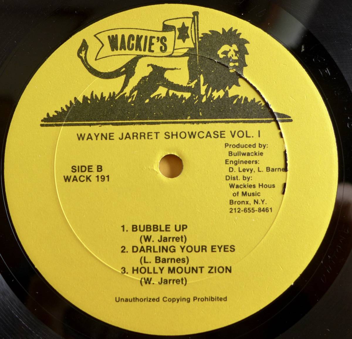 WAYNE JARRETT / SHOWCASE VOL.1 [ WACKIES ] US Org盤LP の画像7