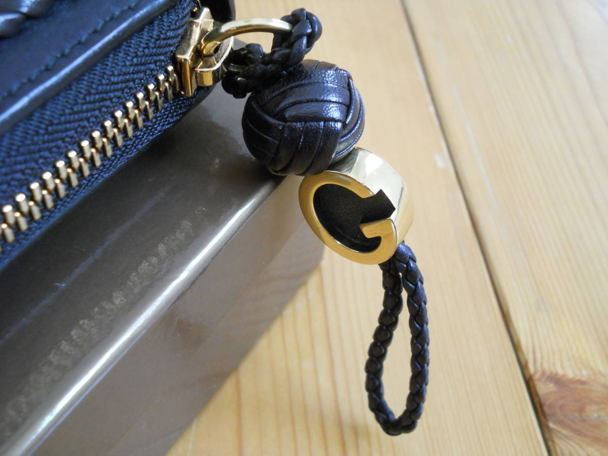 【SALE/86%OFF】 GUCCI グッチ ウーブンウェブ ラウンドファスナー長財布 ハンドメイド 編込みレザー ブラック 希少 廃盤 高級感 elipd.org