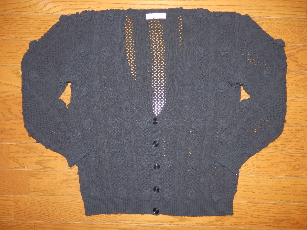 【今日の超目玉】 USED品★KANEKO ISAO レースカーディガン ブラック カネコイサオ 【今日の超目玉】 USED品★KANEKO ISAO レースカーディガン ブラック カネコイサオ