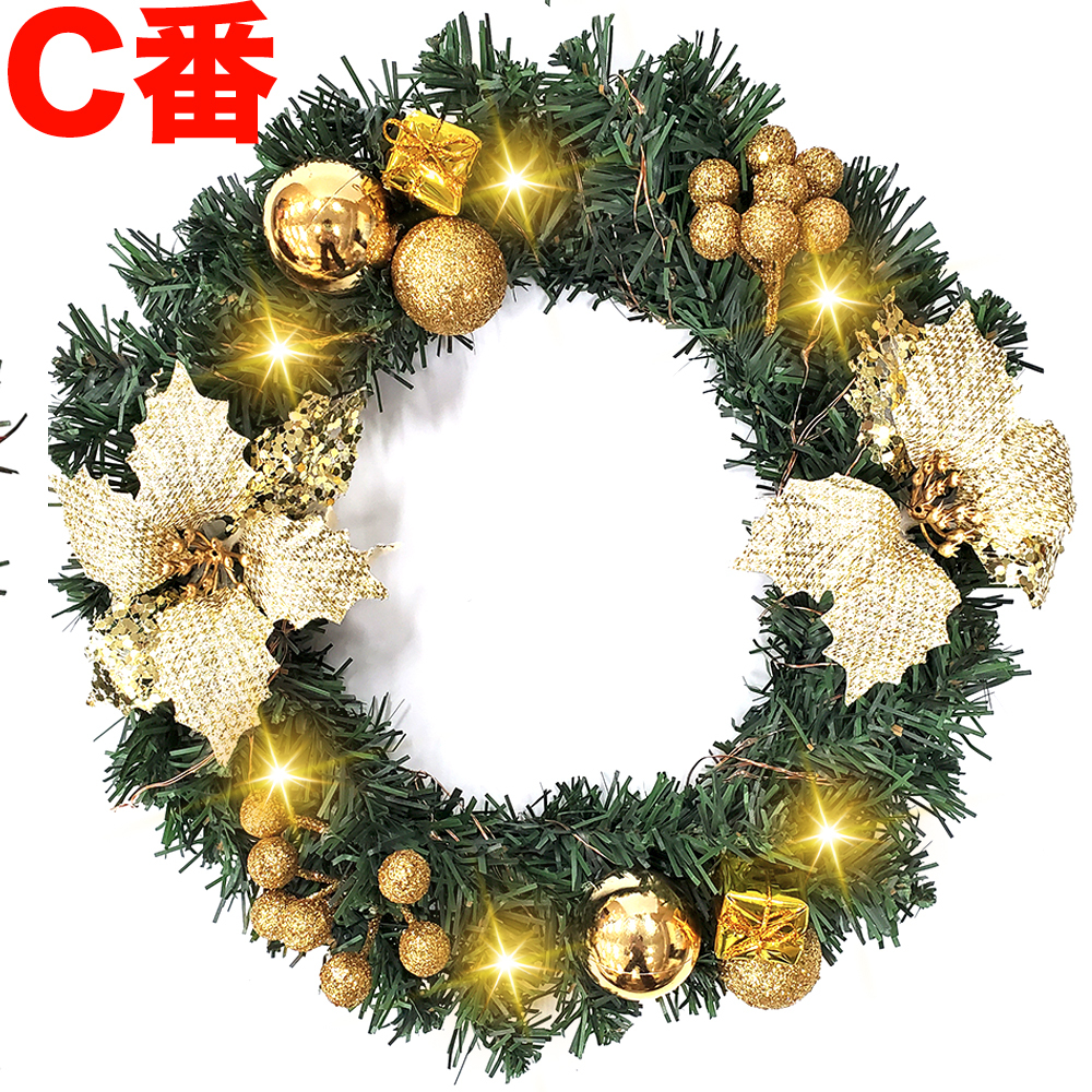 ヤフオク D43c クリスマスリース Led クリスマス飾り 玄関 ヤフオク D43c クリスマスリース Led クリスマス飾り 玄関
