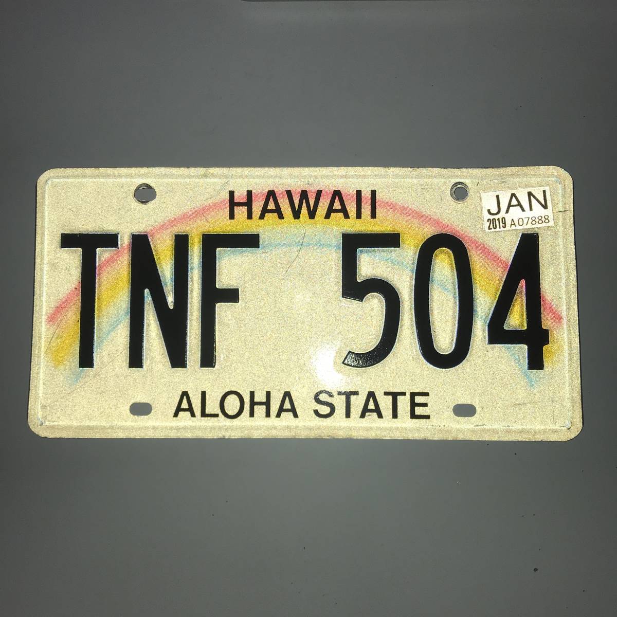 ハワイ　Hawaii ナンバープレート　HDM