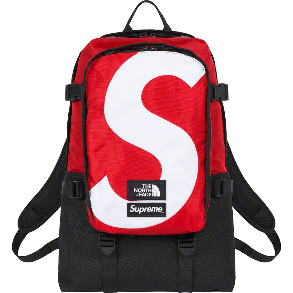 希少★新品本物【赤】★S Logo Expedition Backpack ノースフェイス バックパック 限定品 正規店購入 シュプリーム 入手困難 Supreme 20A/W