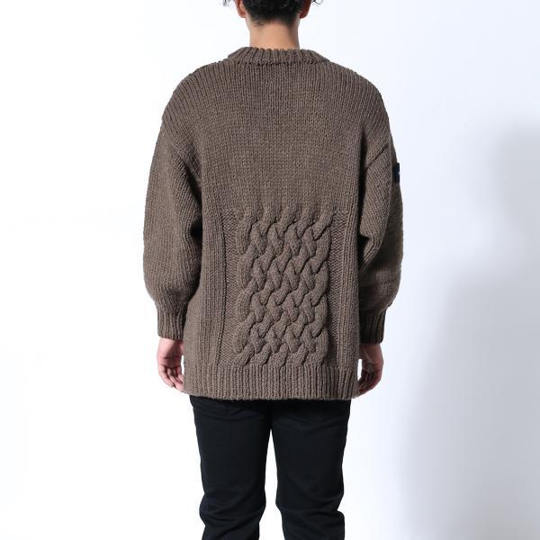 希少★新品本物【灰★サイズ3】★FADED CABLE KNIT フェードケーブルニット 正規店購入 ディセンダント 限定品 入手困難 DESCENDANT 20A/W_画像7