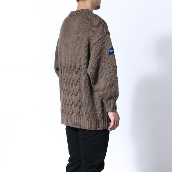 希少★新品本物【灰★サイズ3】★FADED CABLE KNIT フェードケーブルニット 正規店購入 ディセンダント 限定品 入手困難 DESCENDANT 20A/W_画像5