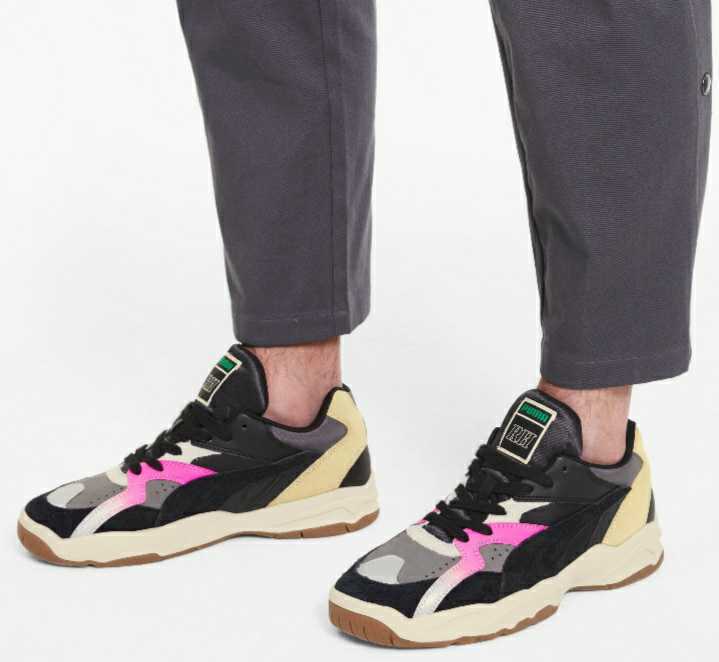 最値定価18700円!新品!正規品!希少モデル!プーマPUMA×ルードRHUDE パフォーマーPERFORMER高級スニーカー 靴 ブラック/グレー/黒/灰 27cm