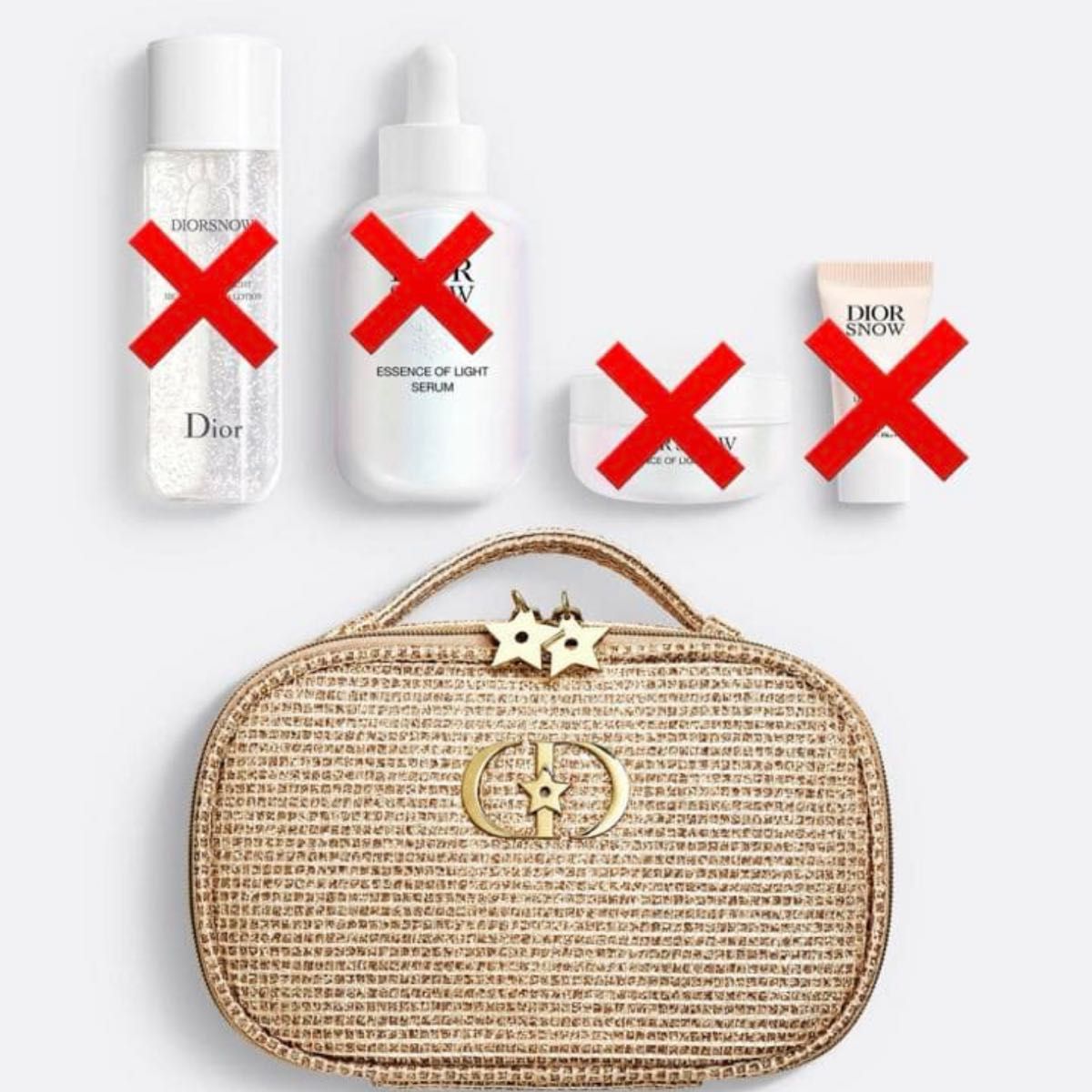 Dior ノベルティポーチショルダー Dior - ディオール ノベルティ ポーチ ショルダー チェーン ブラックの