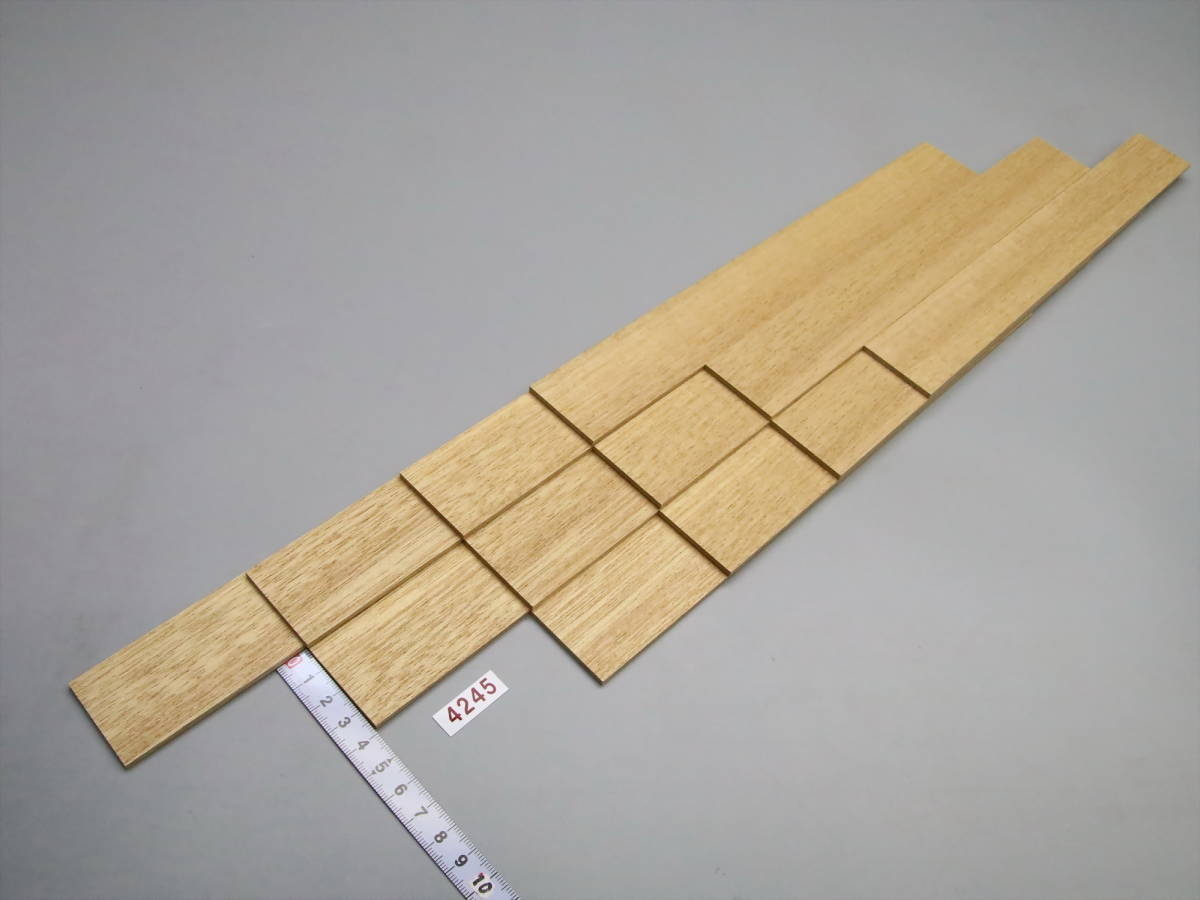 4245・白ラワン材の超極薄板・302㎜×38㎜×2.9㎜=12枚 で1セット_画像6