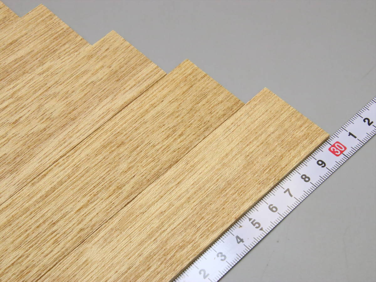 4245・白ラワン材の超極薄板・302㎜×38㎜×2.9㎜=12枚 で1セット_画像3