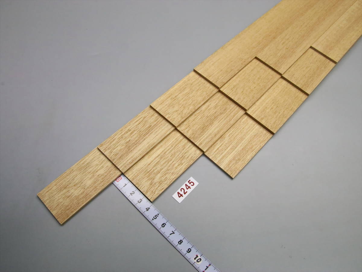 4245・白ラワン材の超極薄板・302㎜×38㎜×2.9㎜=12枚 で1セット_画像10