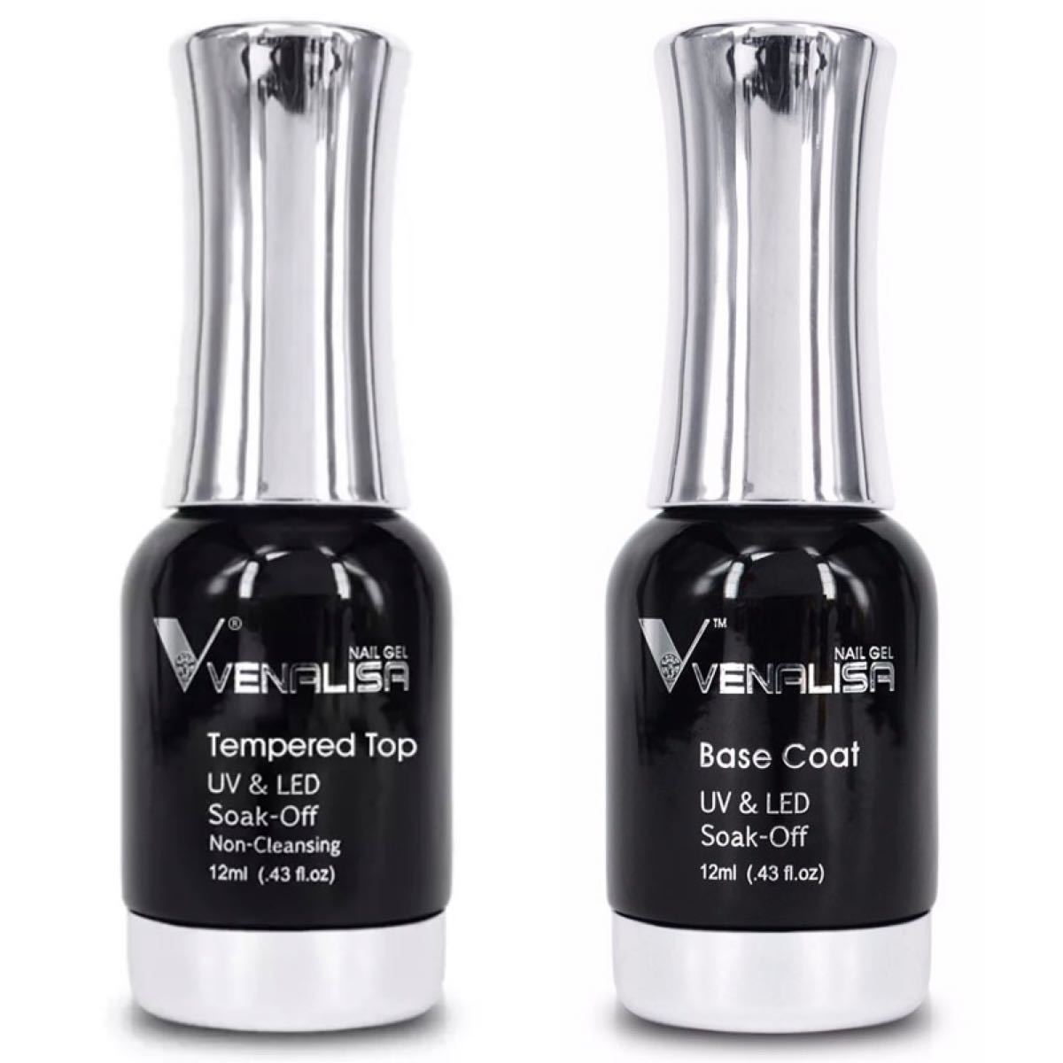 ノンワイプVENALISA超スーパーグロッシーテンパレッドトップ&ベース12ml