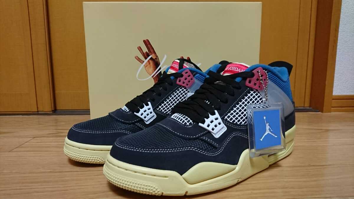 珍しい 正規品ユニオン限定コラボナイキエアジョーダン4レトロオフ