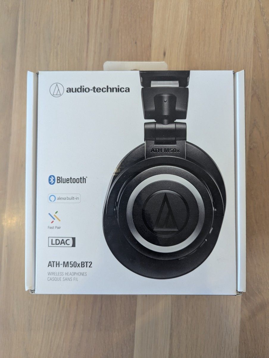 美品 audio-technica ATH-M50xBT2 ワイヤレスヘッドホン ブラック (注