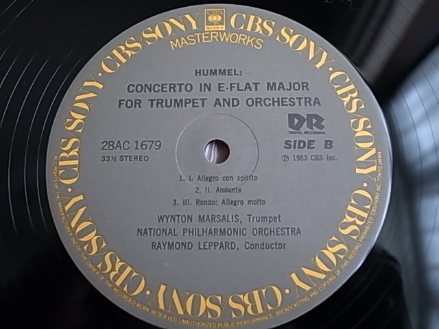 LP WYNTON MARSALIS, Trumpet NATIONAL PHILHARMONIC ORCHESTRA RAYMOND LEPPARD,Conductor_画像3