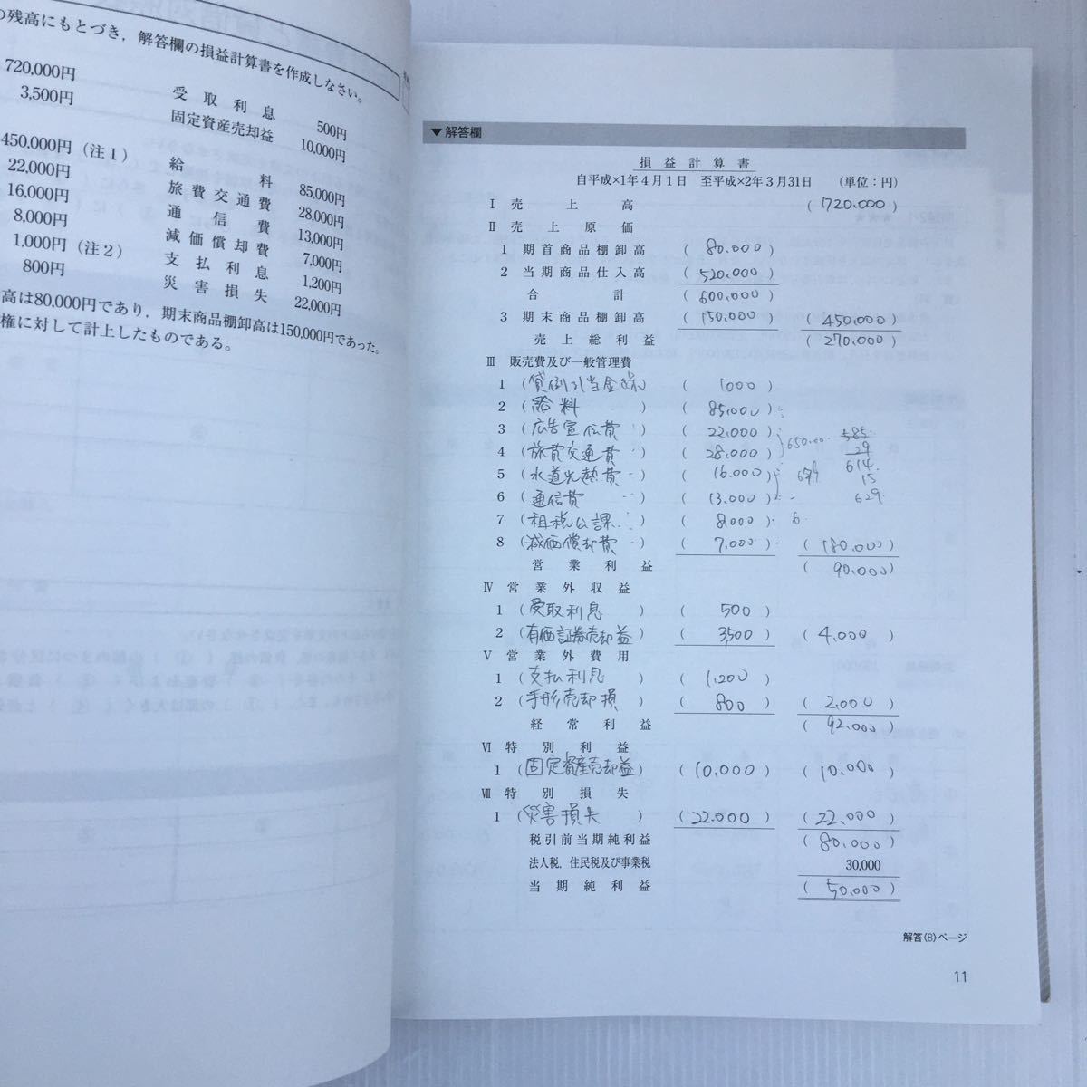 zaa-089★日商簿記2級 商業簿記 Ver.11.0 合格トレーニング ＋テキスト2冊セット(よくわかる簿記シリーズ) 2017年 TAC簿記検定講座 (著)_画像8