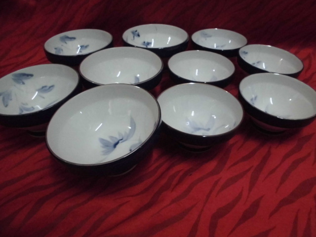  used good goods tableware Japanese food middle pot small bowl izakaya pub Mini ....2 kind 10 pieces set store articles kitchen small articles s317