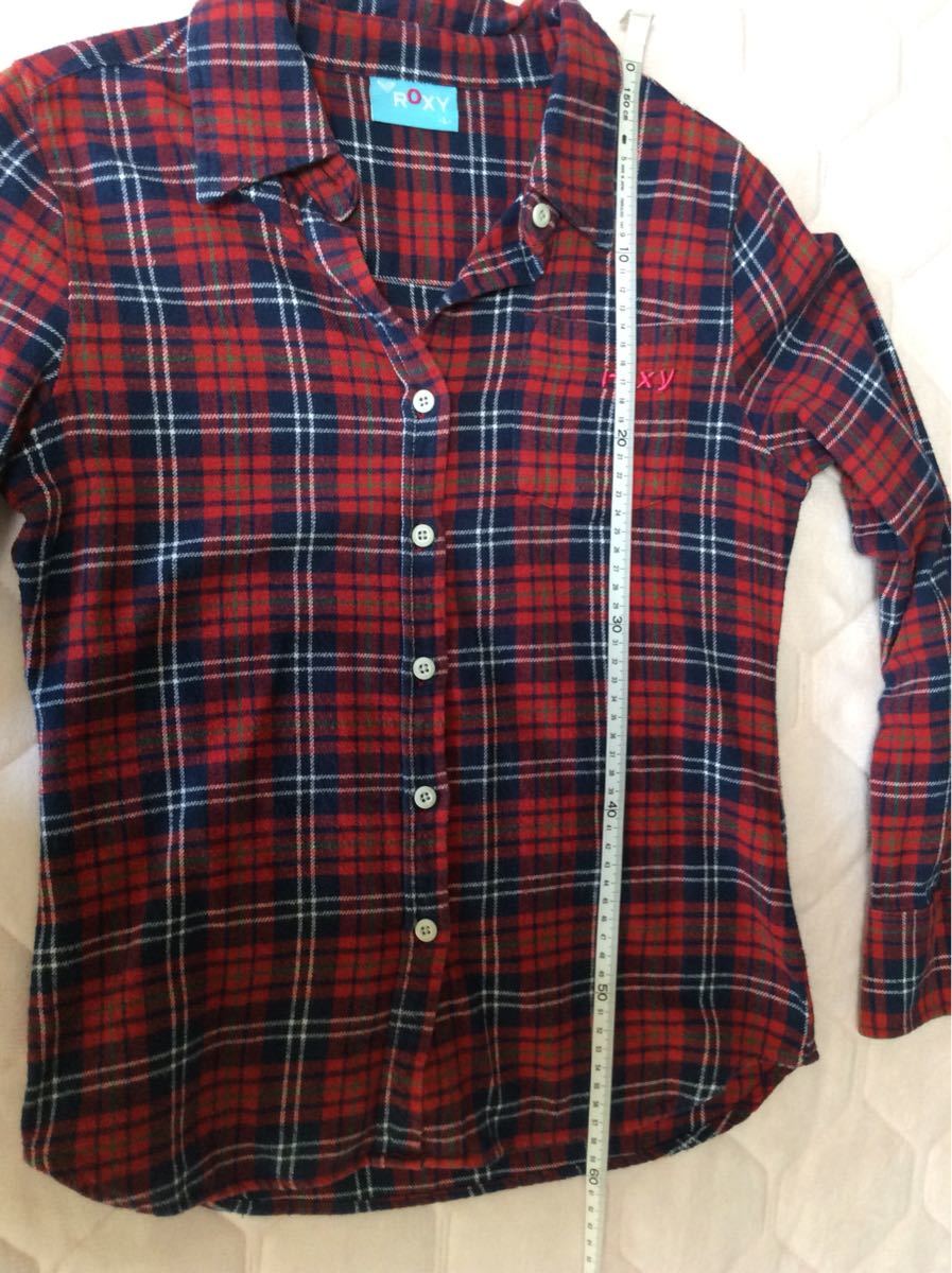 【ROXY】ネルシャツ チェックシャツ Ｍサイズ