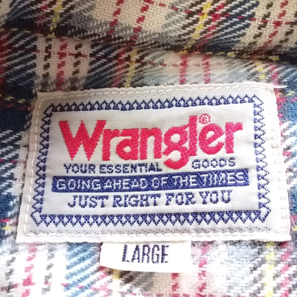 【人気】Wrangler/ラングラー チェック柄 ネルシャツ イエロー×グリーン サイズL/6075_画像6