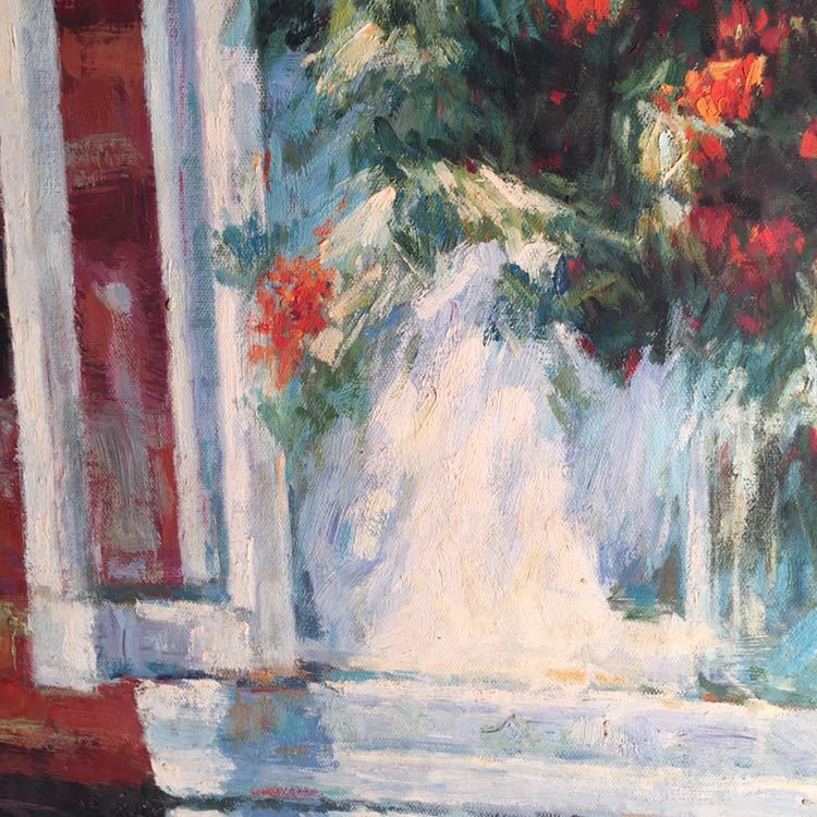 手書き油絵 窓辺の花瓶の花(大)絵画 インテリア 美術、工芸品 手書き油絵 窓辺の花瓶の花(大)絵画 インテリア 美術、工芸品