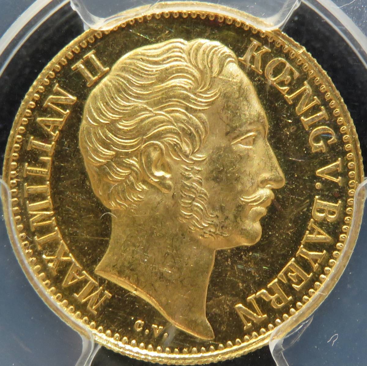 レビューを書けば送料当店負担】 鑑定 最高 PCGS マクシミリアン2世 ショップ激安 ドイツ 1850年代のアンティークプレート ヨーロッパ 食器
