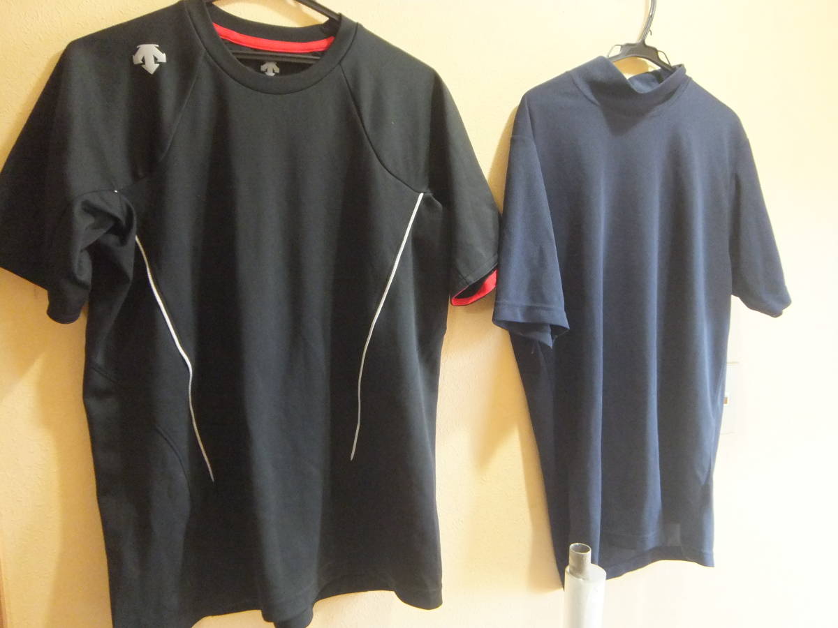 ２枚セット メンズ サイズO/L デサント イグニオ スポーツウェア Tシャツ カットソー トップス まとめ売り メ9435_画像1