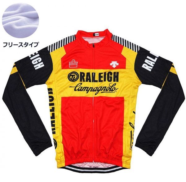 新品 長袖 裏起毛 サイクルジャージ レトロデザイン No39 XXL オランダ フルジップ ウェア メンズ サイクリング フリース ロードバイク MTB_画像1