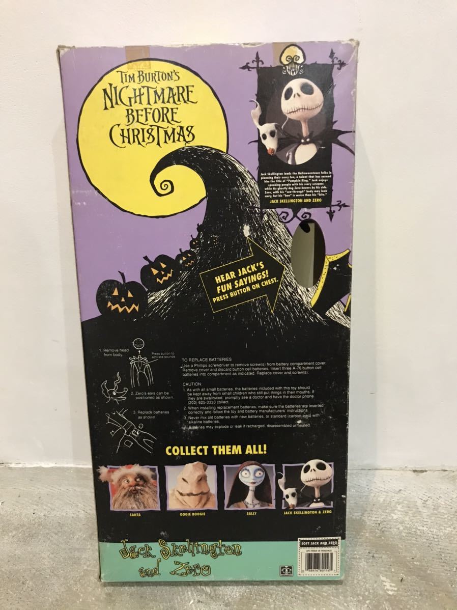 jack sally The Nightmare Before Christmas Jack surrey figure lock shock barrel tim Barton nightmare Zero ZERO