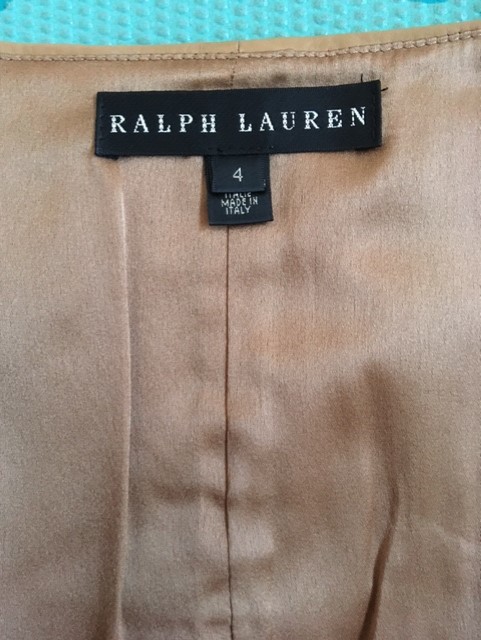 ラルフローレン RALPH LAUREN レザー ラップ スカート キャメル サイズ4 ベルト付き_画像8