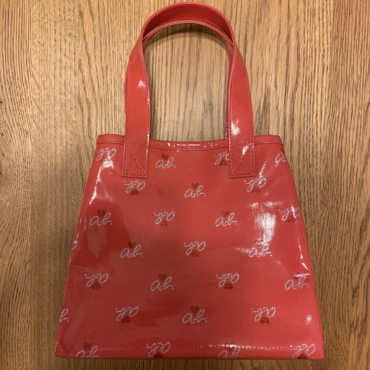 Agnes b アニエスベー ビニール製ハンドバッグ ピンク サイズ幅 Agnes b アニエスベー ビニール製ハンドバッグ ピンク サイズ幅