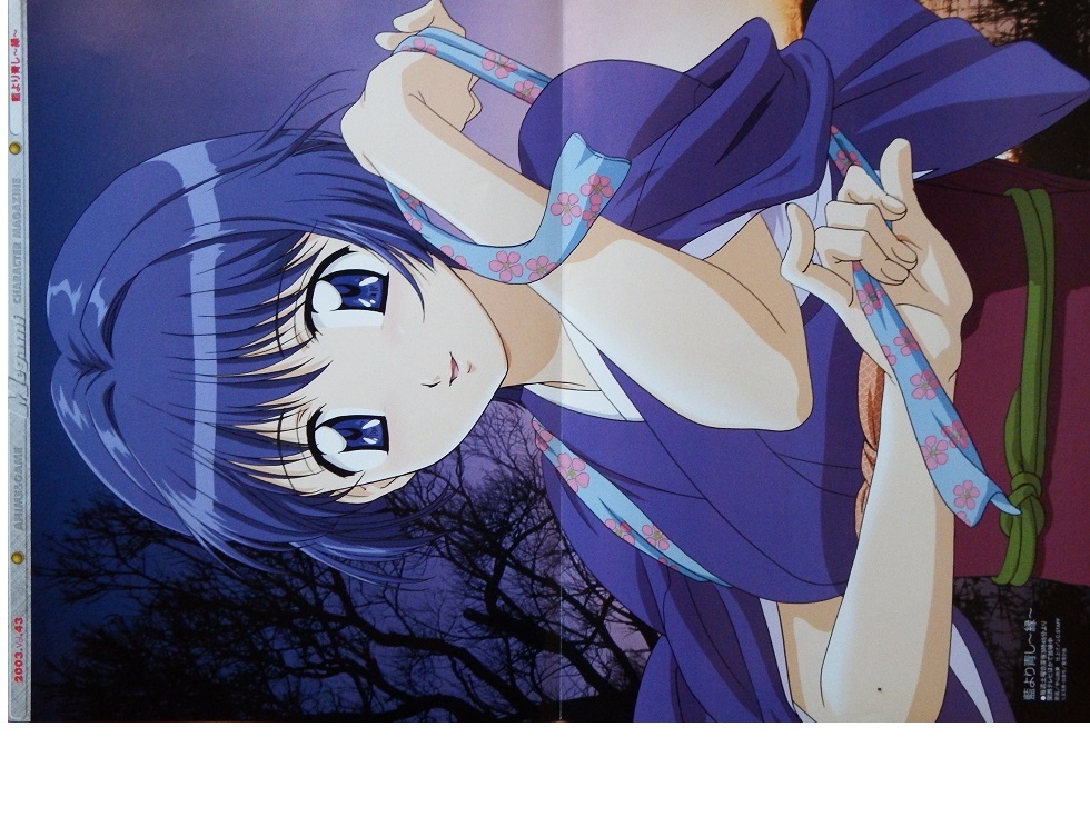 なつかしのアニメピンナップ４枚 文月晃さん 藍より青し です Yahoo Japan Auction Bidding Amp Shopping Support Deputy Service Japamart
