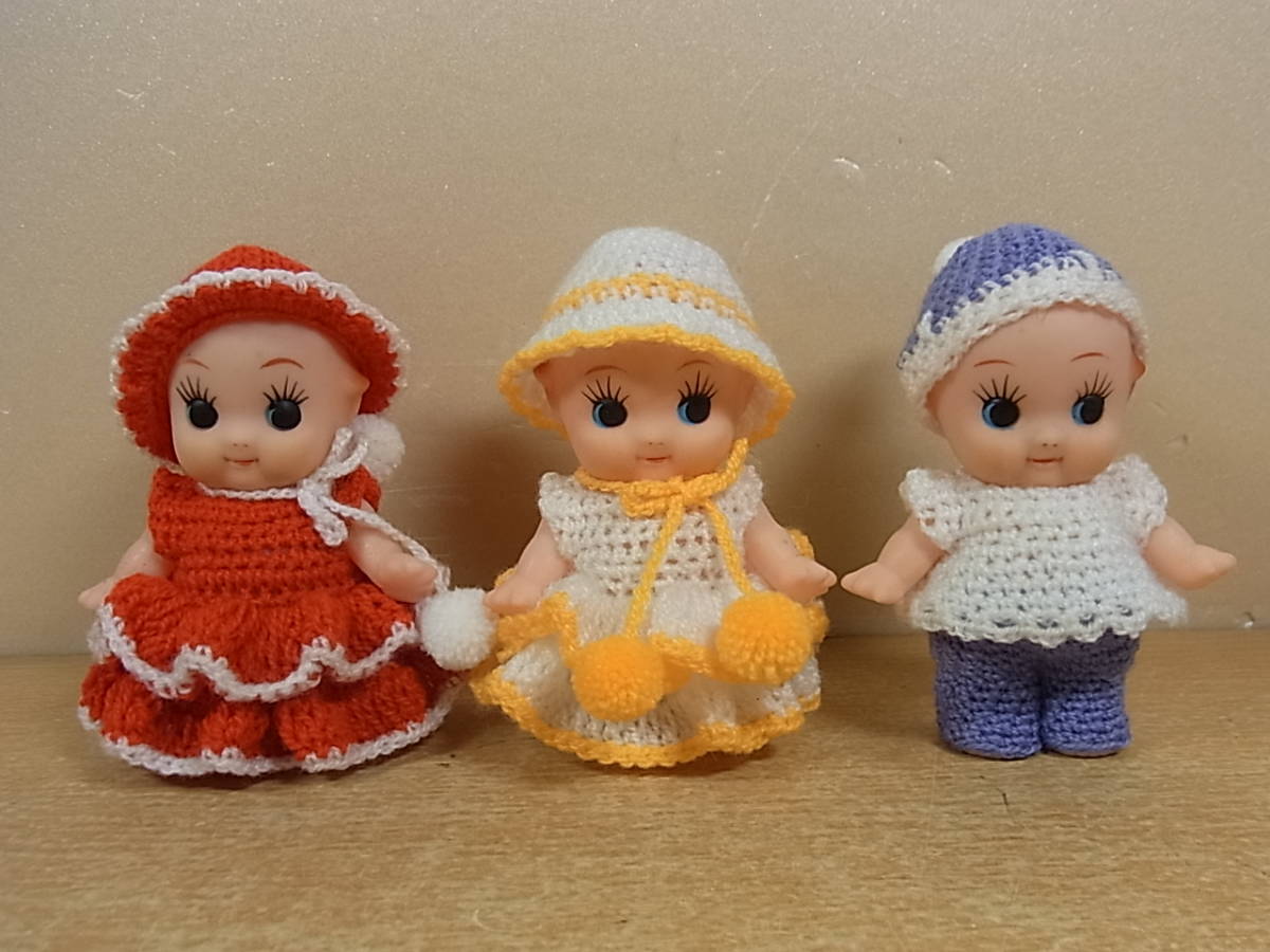 ◎H/006●キューピー人形 3体セット☆昭和 レトロ☆中古品