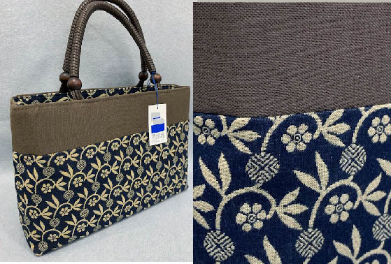 人気の贈り物が大集合 人気の定番品・播州織×柿渋素材の横長トートバック(日本製)和洋どちらでもOK! バッグ 人気の贈り物が大集合 人気の定番品・播州織×柿渋素材の横長トートバック(日本製)和洋どちらでもOK! バッグ