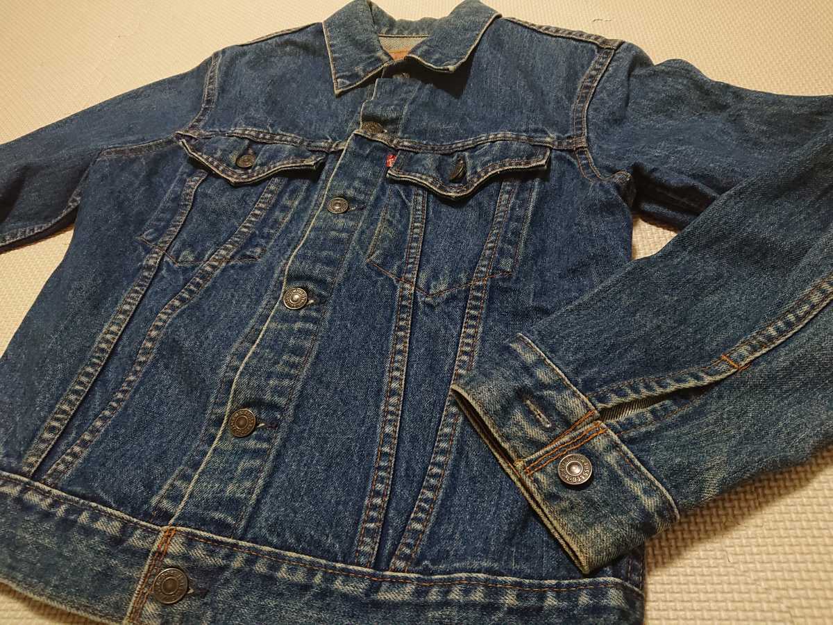 送料無料 カナダ製【状態良好】70s サイズ18 Levi's 70704 0216 e リーバイス 3rd Gジャン CANADA製  デニムジャケット ボーイズ ビンテージ