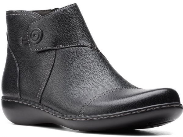 待望☆】 ブーツ 24.5cm Clarks 送料無料 レザー ST62 スニーカー