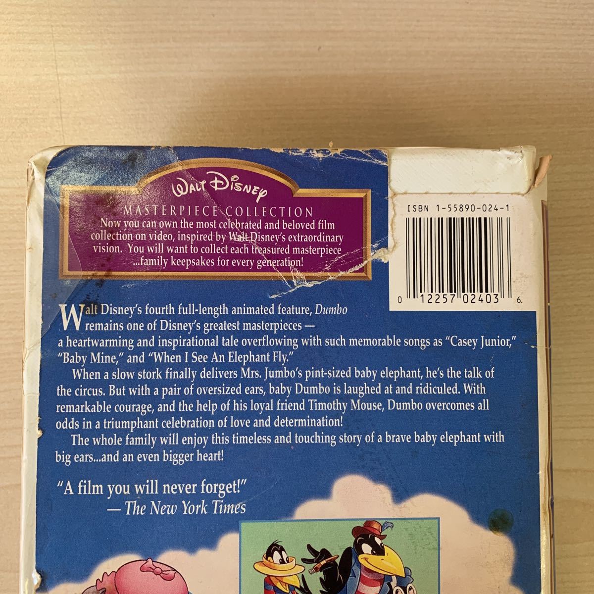 [ long-term keeping goods ] English version woruto Disney Dumbo VHS WALT DISNEY DUMBO videotape 