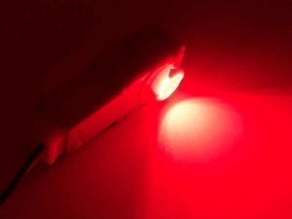 【フットランプ赤2P】トヨタ マツダ スバル フットランプ ライズ LED ルームランプ 赤 2個 検) グローブボックス 純正形状 DIY_画像2