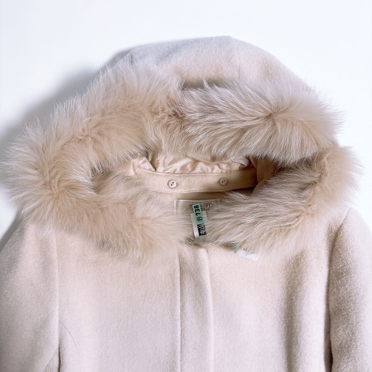 any SiS エニィスィス ショート丈コート サイズ2 フォックスファー