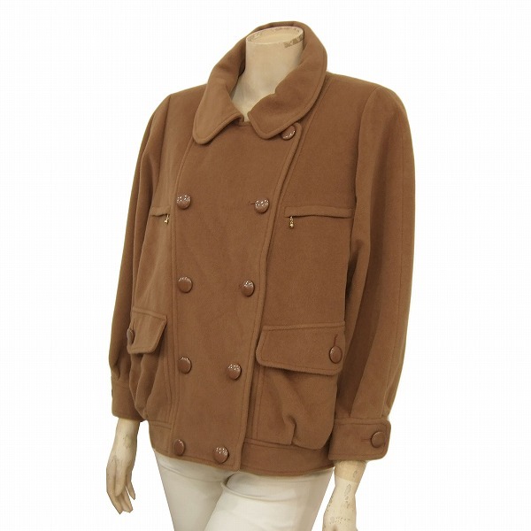 U極美品☆レリアン*Leilian☆日本製☆ブラウン系☆アンゴラ混☆暖か
